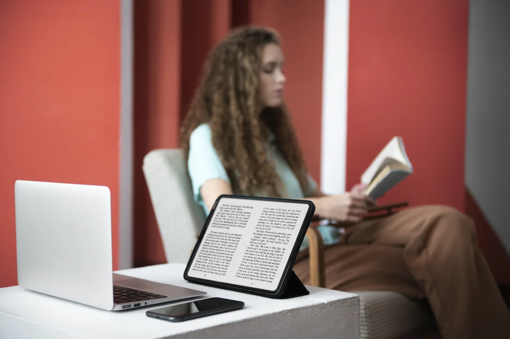 woman-reading-book-side-view